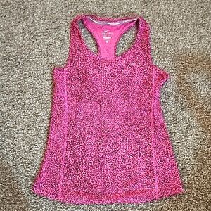 Nike pink dri fit tank top S